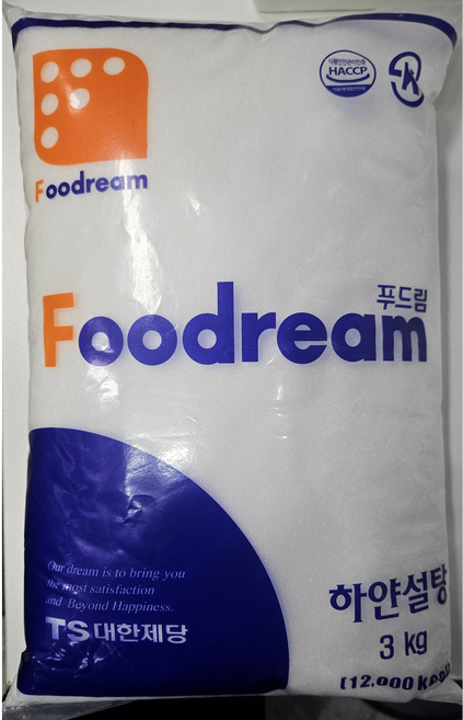 대한제당 푸드림 백설탕 하얀설탕 3kg, 6개
