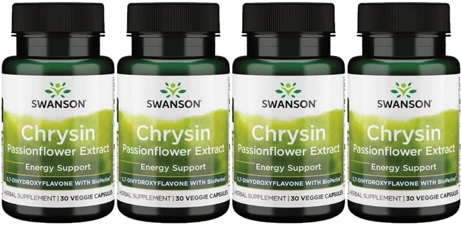 스완슨 크리신 시계초 추출물, 4개, 30정 - 쿠팡