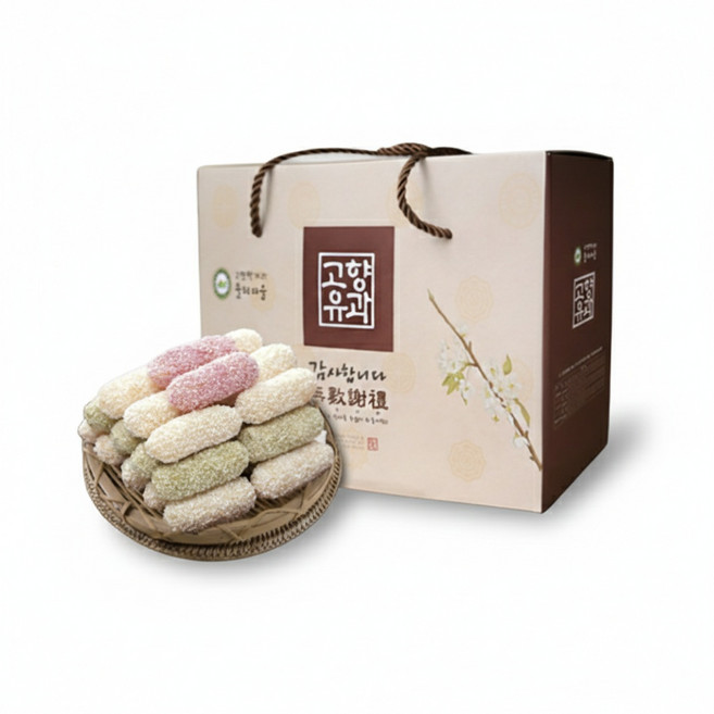 인하우스 찹쌀혼합유과 300g 선물세트 유과 설 추석 명절, 1세트