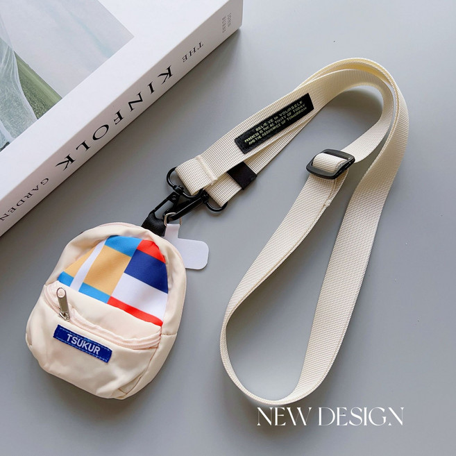 허니코코 데일리 와이드 핸드폰 크로스 스트랩(전 기종 호환 가능), 1개, 화이트(포켓형)