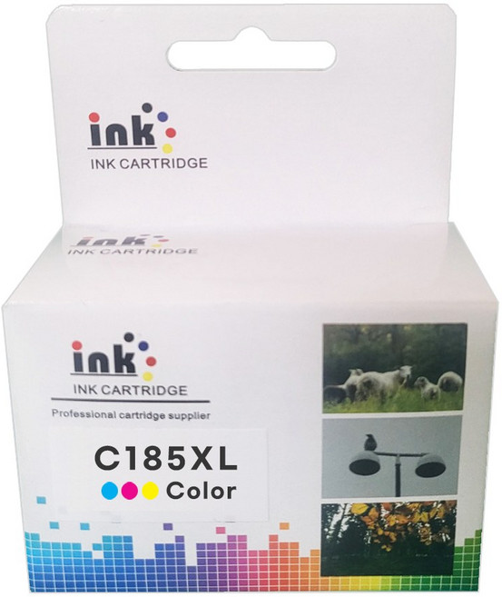 대용량 삼성잉크 INK-M185 C185 XL SL-J1680 J1683 J1685 J1780W J1780DW 호환, 1개, 컬러