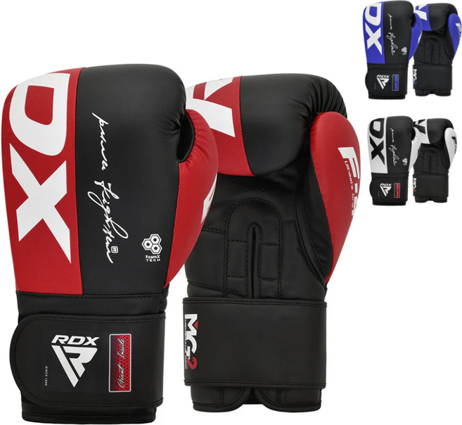 링사이드코리아 RDX 렉스 스파링 글러브 / 손목이중 고정 MMA 권투 킥복싱 장갑, 레드/블랙, 1세트