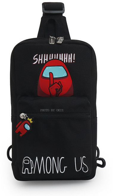어몽어스 슬링백 남아 보조 가방 핸드폰 미니 소풍 가방 아동 어린이 초등 저학년 고학년 학생 외출 운동