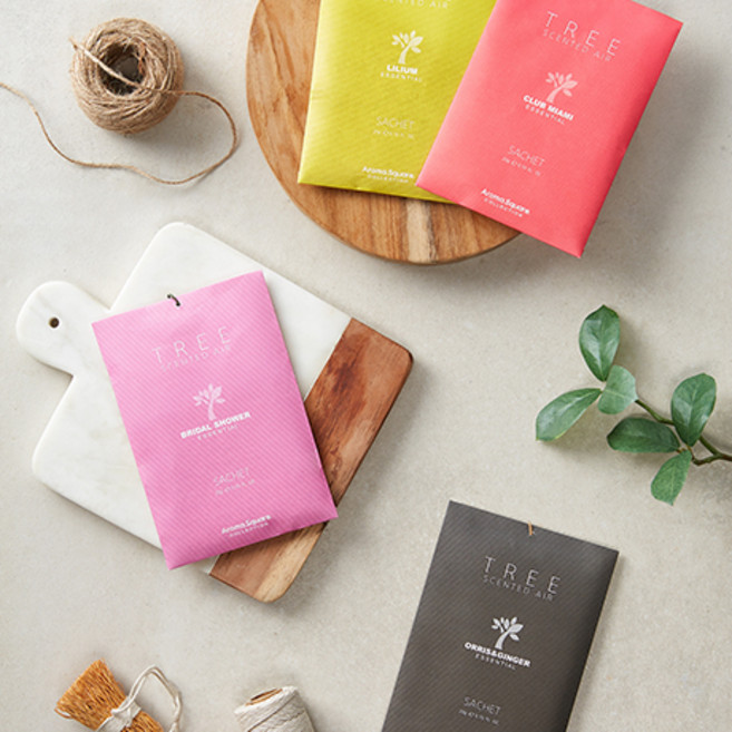 아로마스퀘어 센티드에어 샤쉐 옷장방향제, 브라이들 샤워, 5개, 20g