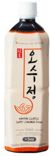 참존 냉음료 과일음료 음료베이스 오수정 과일원액 835ml 1박스(12개입)