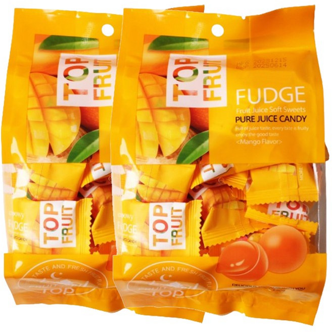 탑후르츠 퍼지망고향 젤리, 320g, 2개