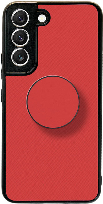 투유모바일 갤럭시 S22 20색 사피아노 가죽 스타일 범퍼 케이스 + 동일색상 손잡이톡 세트 S901