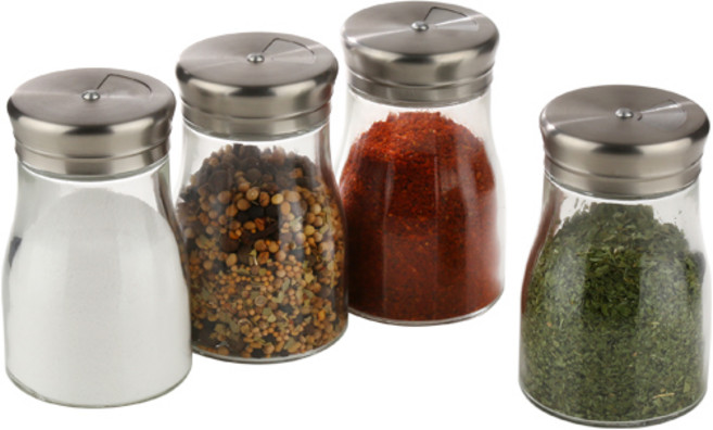 엘가 스테인레스 트리플 양념병, 4개, 140ml