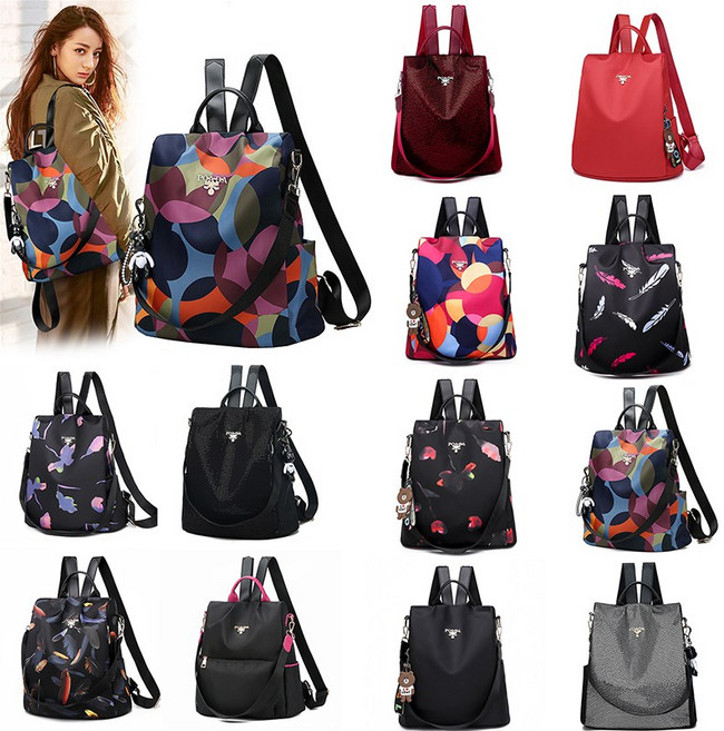 LUKATU 옥스포드 스팽글 백팩 12 개