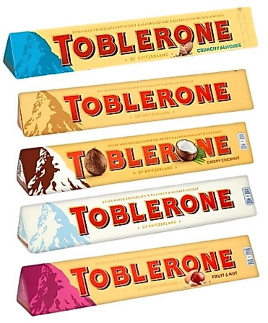 TOBLERONE 綜合口味巧克力 100g*5入, 1個