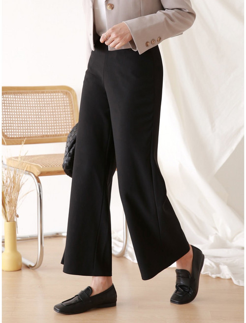 김영주골프 봄가을 심플밴드 숏 슬랙스 데일리 여성 와이드 팬츠 DQSLSL05