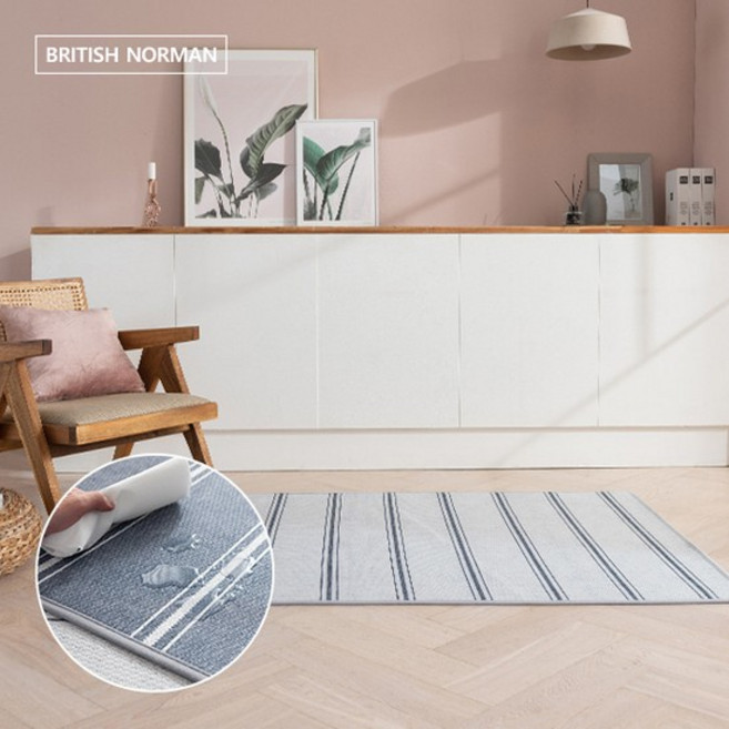 브리티쉬노만 빈티지 스트라이프 항균 방수 러그 기본형