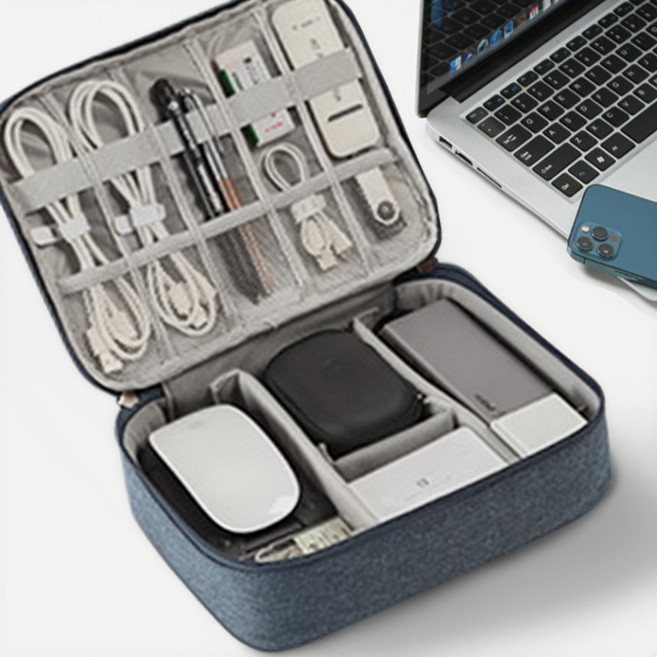 마상트 디지털 파우치 usb 여행 휴대 케이블 보조 배터리 멀티 포켓