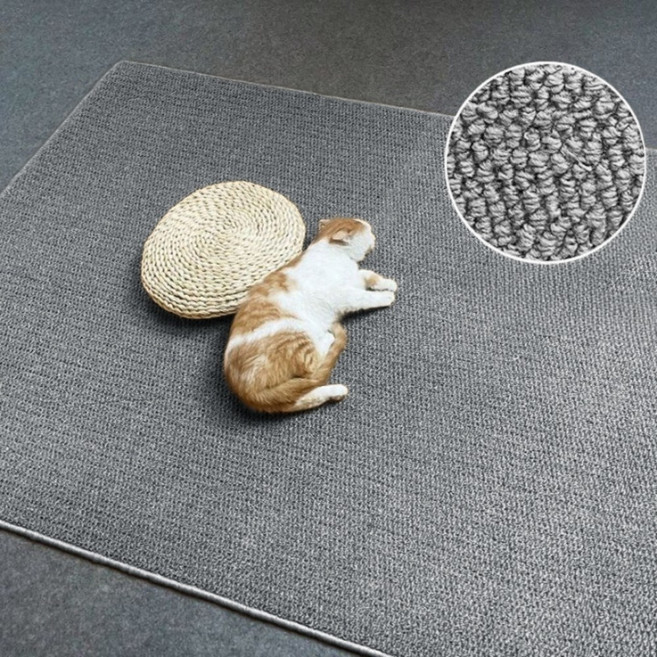 조이제이 고양이거실매트 고양이스크래쳐 카페트, 1개, 그레이