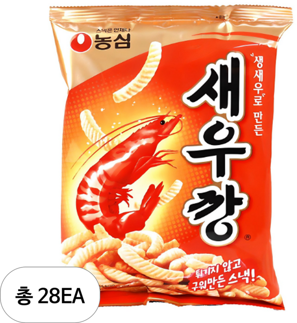 농심 새우깡, 90g, 28개