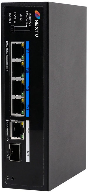 PoE 빠른부팅 4포트 1G 업링크 1포트 광 SFP 스위칭허브 POE3411GDT-BT90