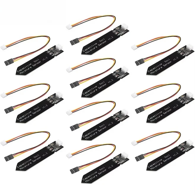 5/10PCS 용량 성 토양 수분 센서 모듈 Arduino ESP32 Raspberry Pi (아날로그 출력) 3.3V-5.5V 부식 방지, 01 10PCS