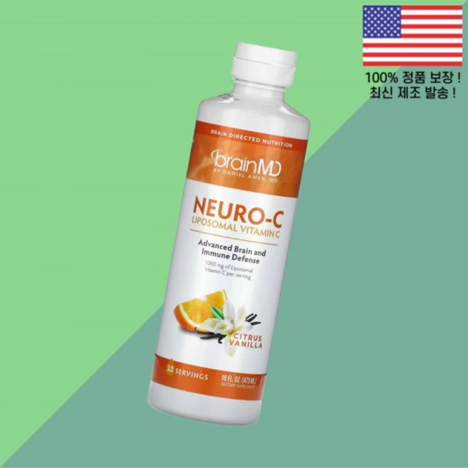 브레인엠디 뉴로 C 시트러스 바닐라 16온스 473ml BrainMD Neuro Citrus Vanilla 16 floz, 1 - 쿠팡
