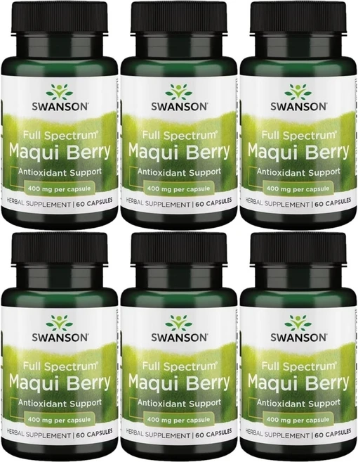 스완슨 아로니아 블랙 초크베리 열매 400mg, 6팩, 60정 - 쿠팡