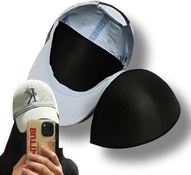 마요네스 모자 보관 틀 각잡기, 1개, 블랙