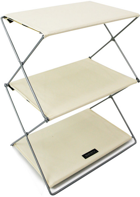 캠핑 선반 3단 와이어 쉘프, 3단 와이어 쉘프_아이보리