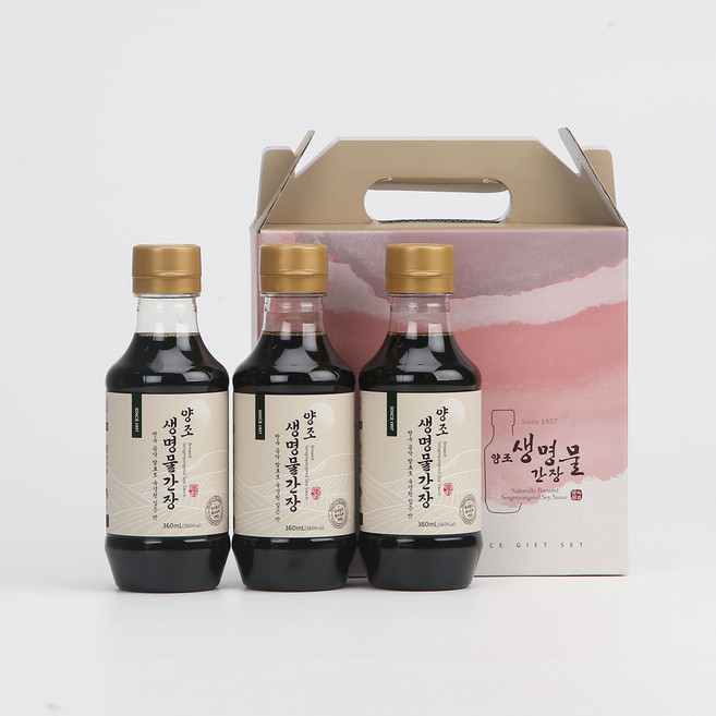 신앙촌 양조 생명물간장 선물세트 진 3호 집들이 답례품 감사인사 본사직영, 360ml, 1세트