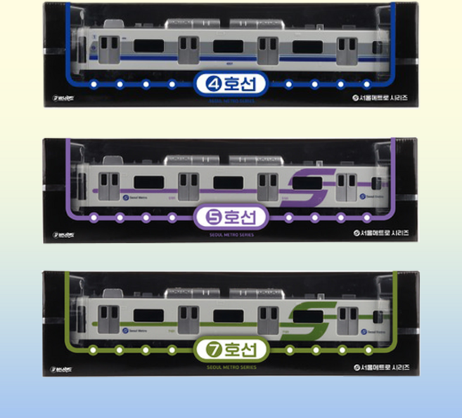 서울 메트로 지하철 4호선 5호선 7호선 기차 지하철 장난감, 1개