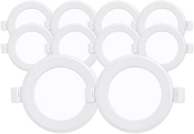 라인라이팅 LED 에코 3인치 다운라이트 5W (벌레유입방지/방습), 주광색(흰빛), 10개