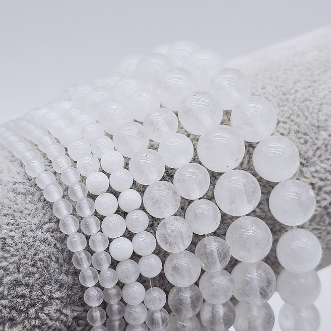 백수정 천연비즈 라운드원석 비즈공예재료 팔찌만들기