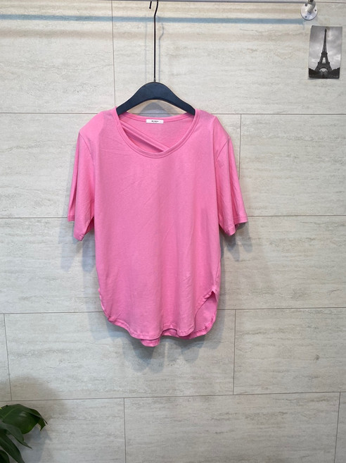 베라반팔 어깨패드 빅사이즈 끈 박스 티셔츠