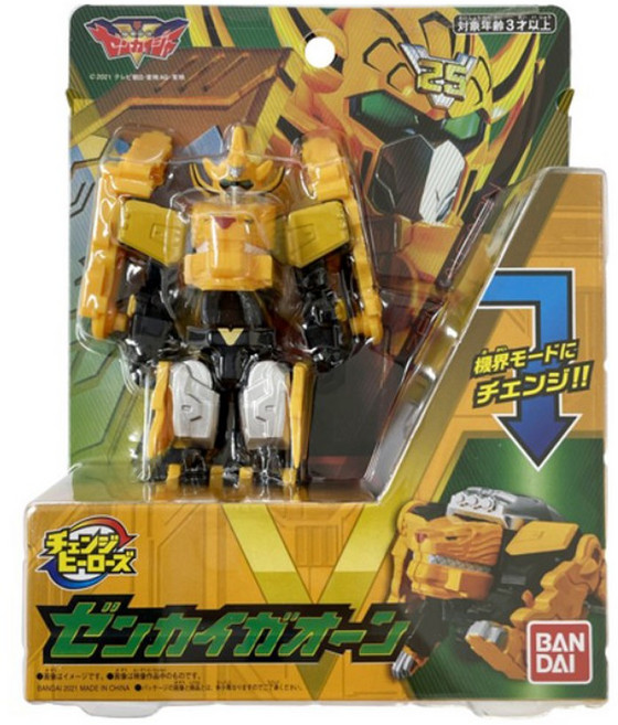 반다이 DX 체인지 히어로즈 젠카이 정글 로봇, 혼합색상, 1개