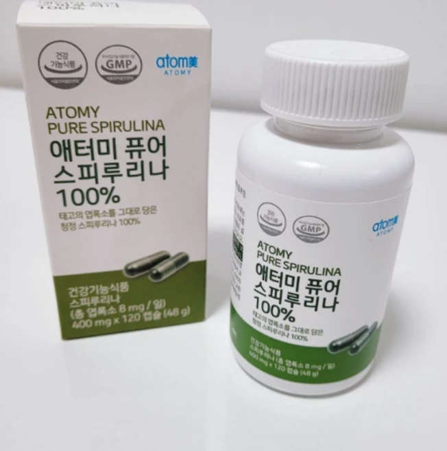 애터미 퓨어 스피루리나, 120정, 1개 - 쿠팡