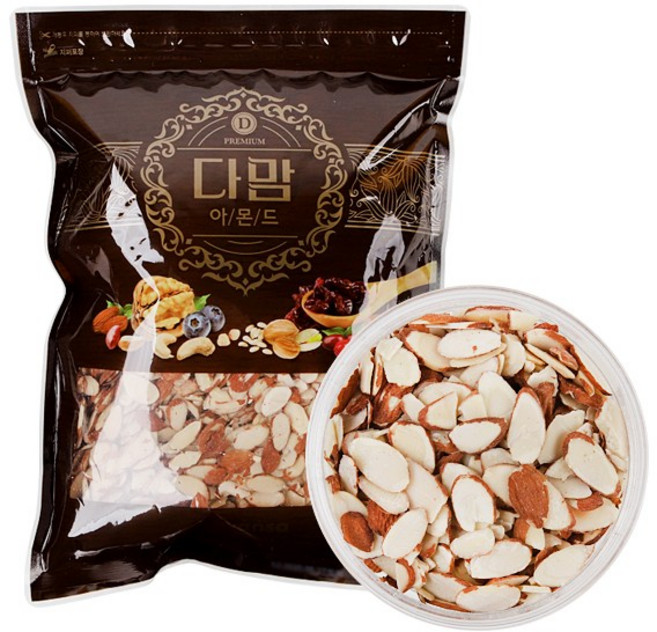 다맘 캘리포니아 햇 슬라이스 아몬드 1kg, 1개, 1개