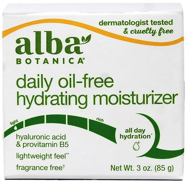 Alba Botanica 하와이안 오일 프리 모이스처라이저 정제 알로에 및 녹차 85g(3온스) 1팩 - 쿠팡