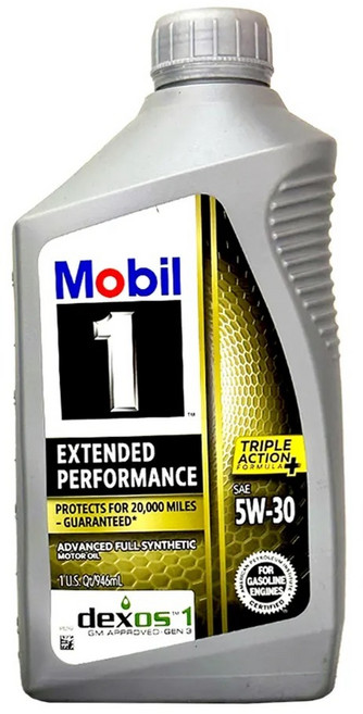 Mobil 1 EP 全合成機油 高效能金瓶, 1個, 【美國】5W30 0.946L