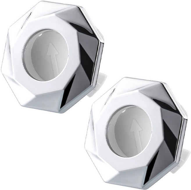 투데이리빙 2개 세트 자동 개폐 세면대 오버플로우 캡마개 욕실 화장실 욕조 하수구 트랩 해충 벌레 방지 악취 차단 교체 물마개 부속품 22-24mm 호환