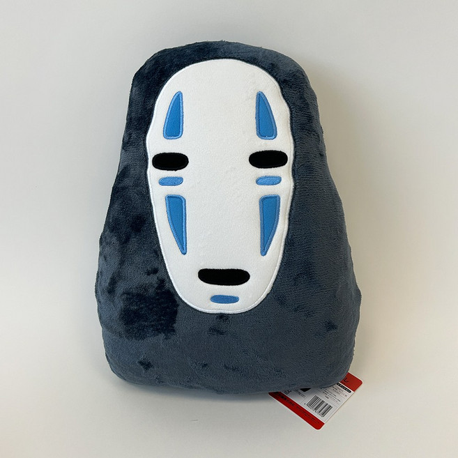 일본 정품 지브리 토토로 가오나시 인형쿠션, 블랙