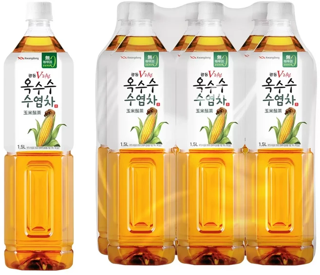 Kwangdong 韓國 玉米鬚茶 無咖啡因, 6個, 1.5L