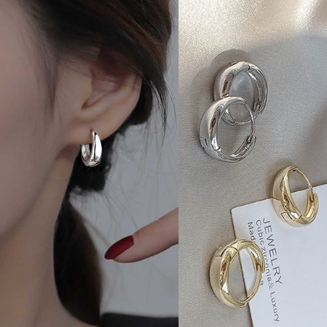 신상특가 1+1 물방울 원터치 볼드 S925 은귀걸이