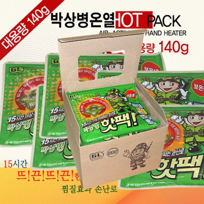 박상병 핫팩 대용량 140g 1장 (15시간지속/평균온도70도/따끈따끈 주머니속 손난로/온팩), 1개, 1개입