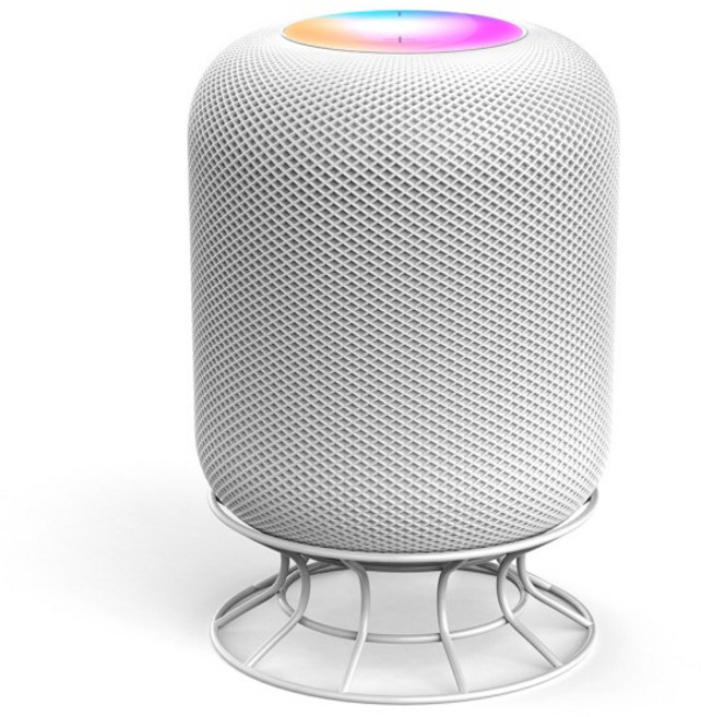 우퍼받침대 호환 실용적인 스피커 박스 스탠드 카본강 안전 스피커 박스 브래킷 HomePod 2 2023 용 가정 장식 떨어지는 방지, 01 White, 01 China Mainland