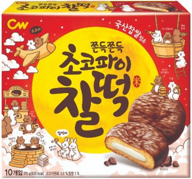 청우 찰떡초코파이 258g, 215g, 4개
