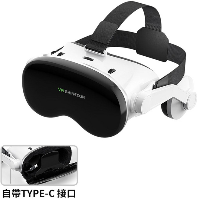 千幻 G18 G18E VR眼鏡 標準款 耳機款 虛擬實境眼鏡 vr設備 手機VR 元宇宙 vr頭盔 附海量資源, 1個