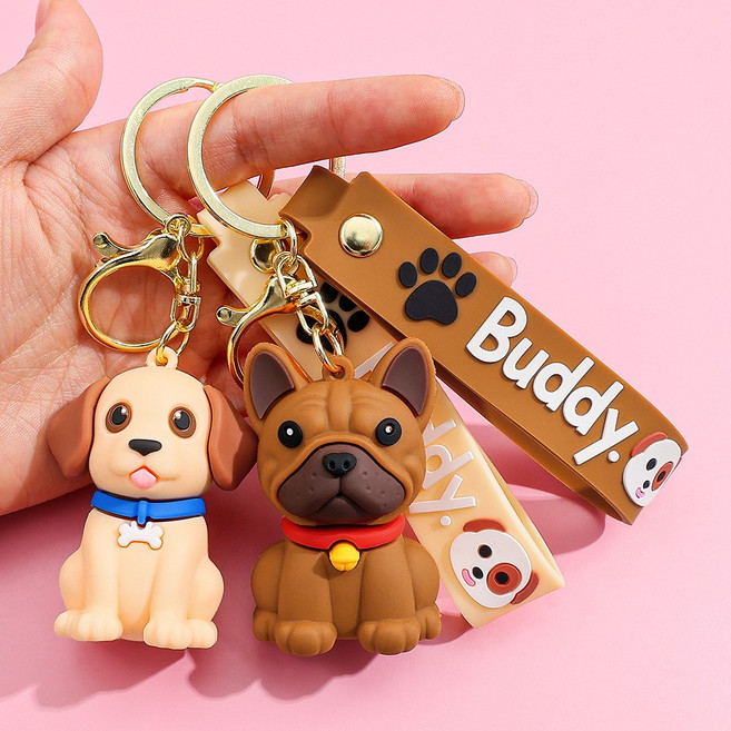 타무 귀여운 애견 강아지 피규어 키링 가방걸이 굿즈, 1개, 충견4