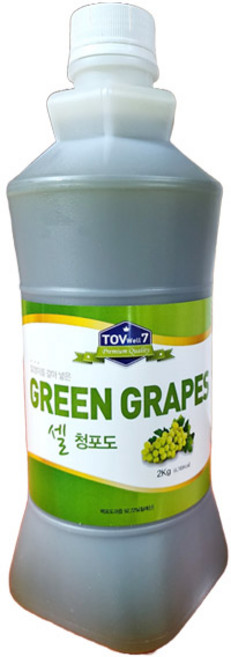 (무)(냉장)토브웰7 셀청포도에이드베이스2000ml)X3개, 2L
