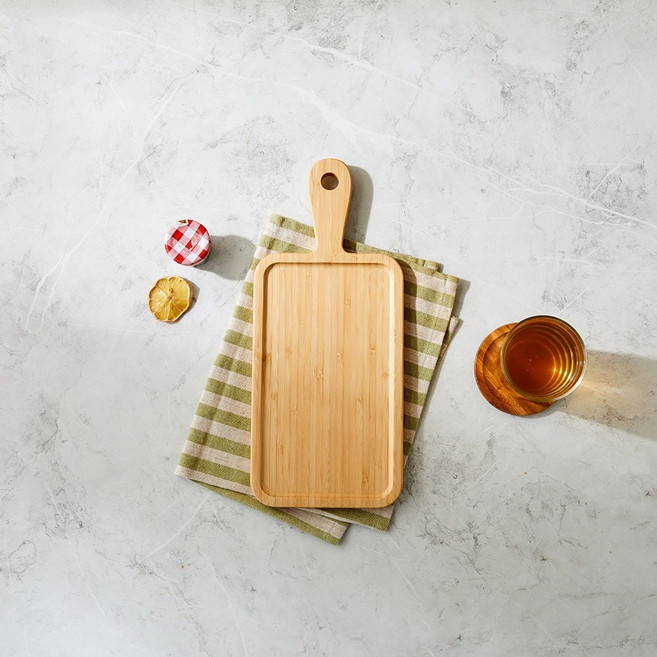 모던하우스 뱀부 핸들 서빙보드 S 34x15cm WO0524007, 1개