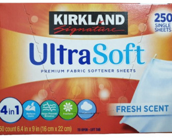 커클랜드 울트라소프트 건조기 시트 대용량 드라이시트 종이 섬유유연제 닥터맘오가닉, 1세트