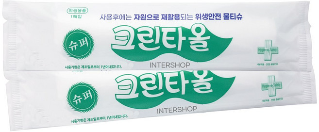 유한그린텍 슈퍼 크린타올 400매 (한박스) 두루마리형 업소용 대용량 일회용 물티슈 키친타올, 1박스