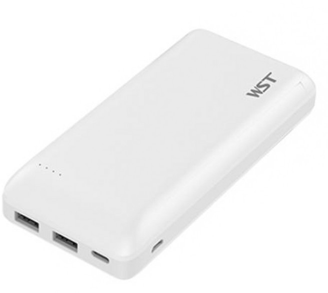 WST 슬림 보조배터리 멀티단자 20000mAh (5핀 케이블+8핀 젠더+타입C 젠더), SL10A(10000mAH)