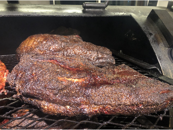 [카우보이그릴] 텍사스바베큐 브리스킷 덩어리 USDA 프라임 원육 참나무 훈제, 3kg, 브리스킷 통 덩어리, 1개, 200g